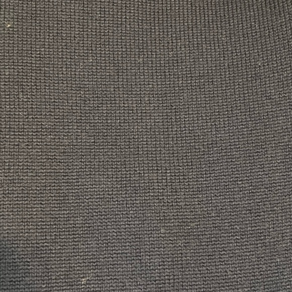 JACQUEMUS asymmetrical navy and yellow turtleneck sweater with ties, size 36 - Picture 5 of 9